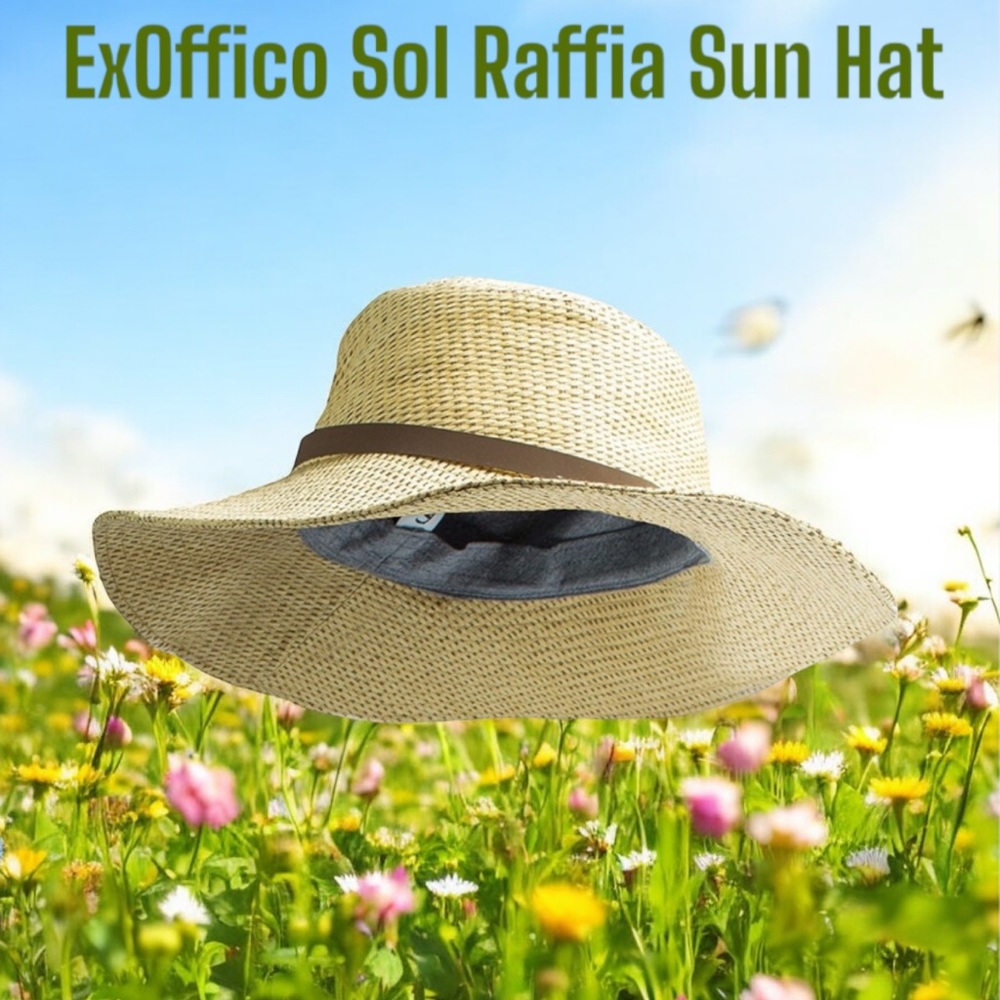 ExOffico Sol Raffia Women’s /Unisex Sun Hat Size Lg/XLG NWT